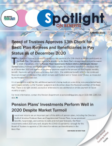 Cover of Spring 2021 Spotlight on Benefits newsletter