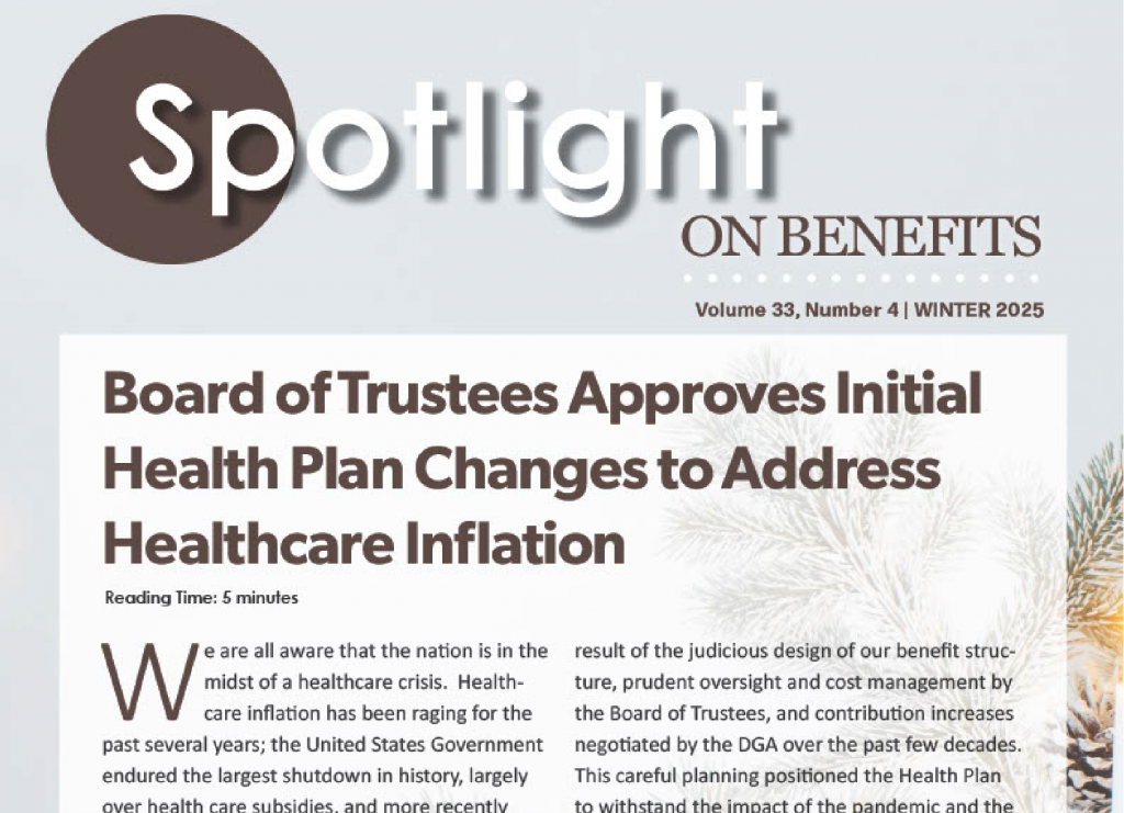 WINTER 2025 SPOTLIGHT ON BENEFITS NEWSLETTER NOW AVAILABLE